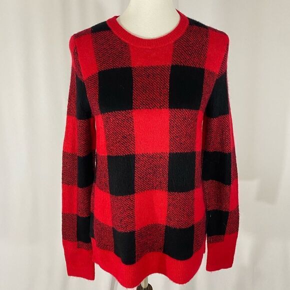 Old Navy Buffalo Plaid Crewneck Sweater - Picture 1 of 6